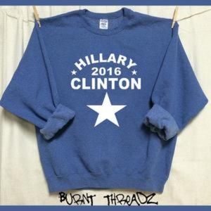Hillary Clinton 2016 Hoodless Hoodie Sweatshirt